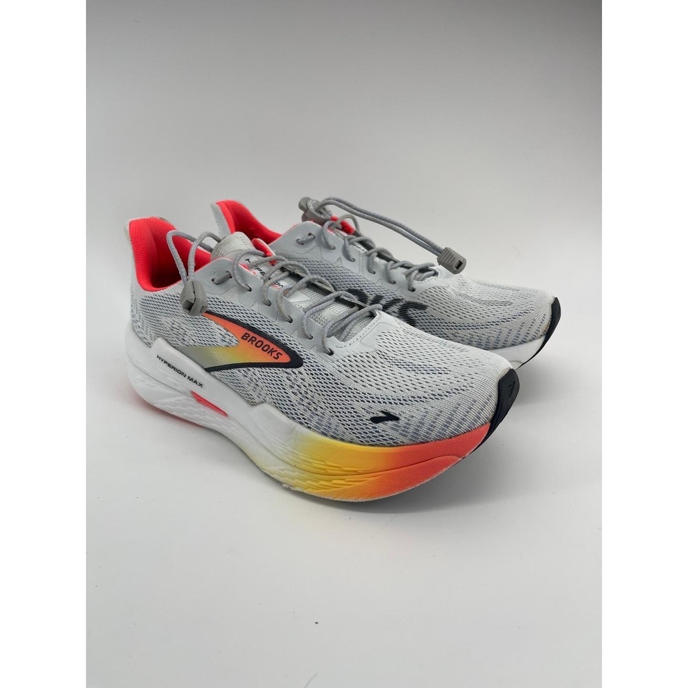 Brooks Hyperion Max Womens 11 Running Shoes Grey Orange 1204231B443